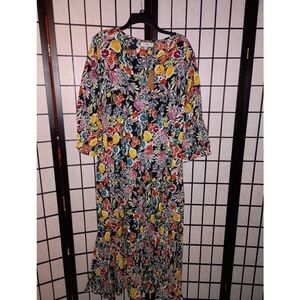 Natural Life Floral Multicolor Maxi Dress